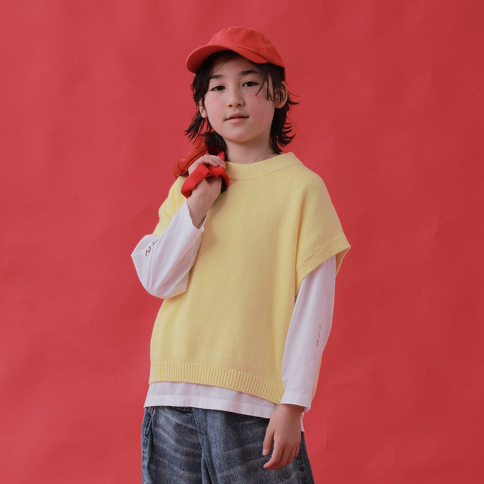 Repose AMS<br>リポーズ<br>knit boxy top<br>SS26-127