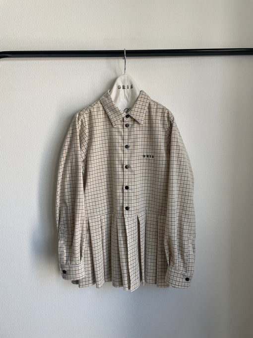 GRIS<br>グリ<br>Hem pleated shirt (A)<br>GR25AW-SH001A