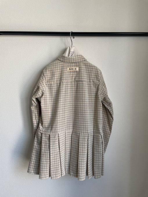 GRIS<br>グリ<br>Hem pleated shirt (A)<br>GR25AW-SH001A
