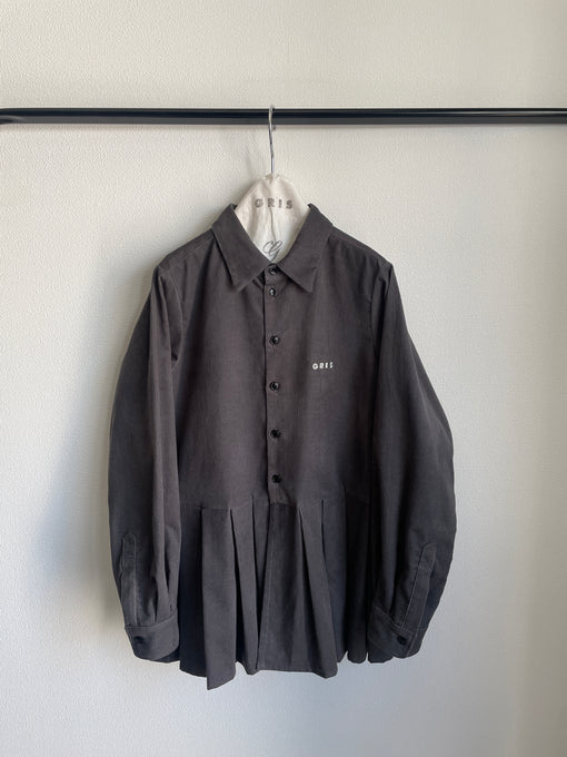 GRIS<br>グリ<br>Hem pleated shirt (A)<br>GR25AW-SH001A