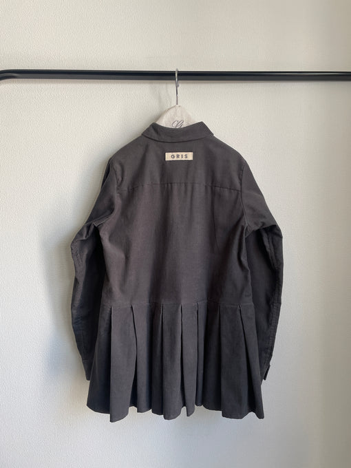 GRIS<br>グリ<br>Hem pleated shirt (A)<br>GR25AW-SH001A