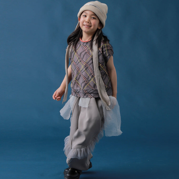 TOBOGGAN<br> トボガン<br>sheer half vest