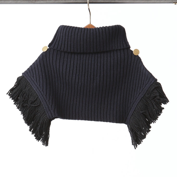 新品未使用】eLfinFolk/Rib knit Knights cape-