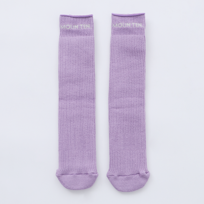 MOUN TEN. <br>マウンテン<br>MOUN TEN. logo tube highsocks (organic cotton)<br>MA56-1608a