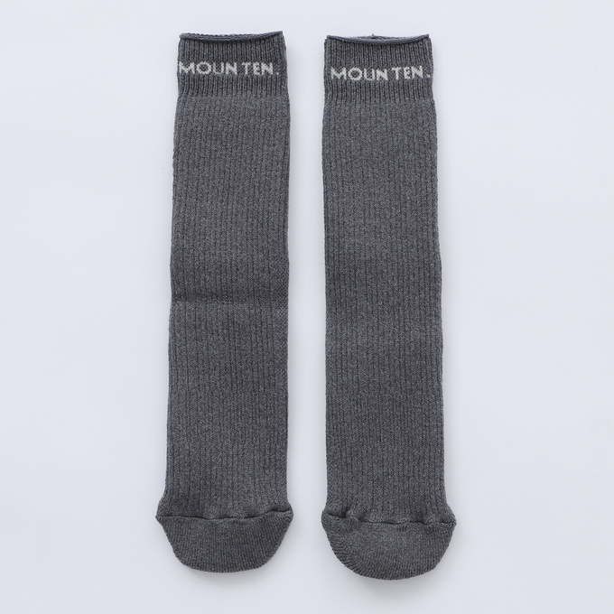 MOUN TEN. <br>マウンテン<br>MOUN TEN. logo tube highsocks (organic cotton)<br>MA56-1608a