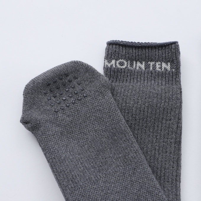 MOUN TEN. <br>マウンテン<br>MOUN TEN. logo tube highsocks (organic cotton)<br>MA56-1608a