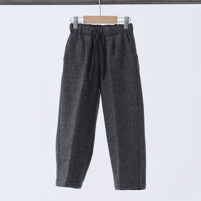 MOUN TEN. <br>マウンテン<br>herringbone wide pants (Re-wool)<br>MP83-1621a