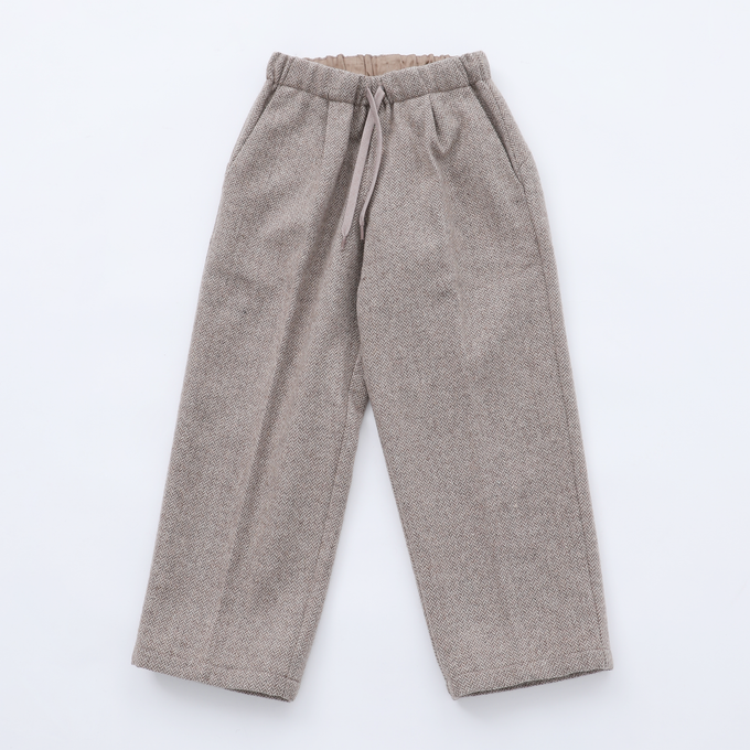 MOUN TEN. <br>マウンテン<br>herringbone wide pants (Re-wool)<br>MP83-1621a