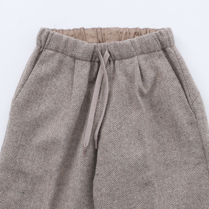 MOUN TEN. <br>マウンテン<br>herringbone wide pants (Re-wool)<br>MP83-1621a