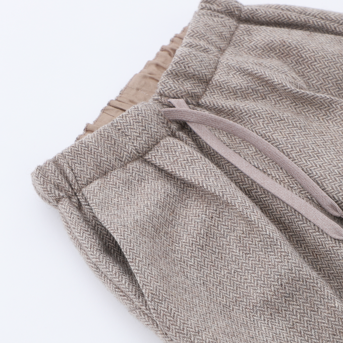 MOUN TEN. <br>マウンテン<br>herringbone wide pants (Re-wool)<br>MP83-1621a