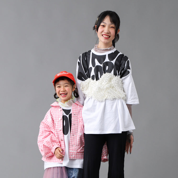 〈残り145cm whiteのみ〉NUNUFORME<br> ヌヌフォルム】<br>ブレインロゴプリントT<br>nt25-005-07