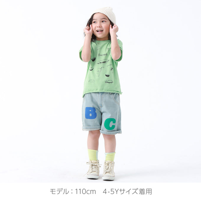 BOBOCHOSES ボボショーズ<br>Bobo Choses color block denim bermuda shorts