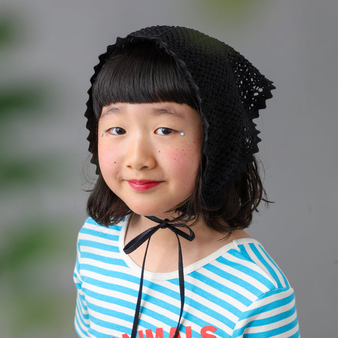 eLfinFolk エルフィンフォルク<br>Crochet Lace Bonnet<br>23_elf-261A43