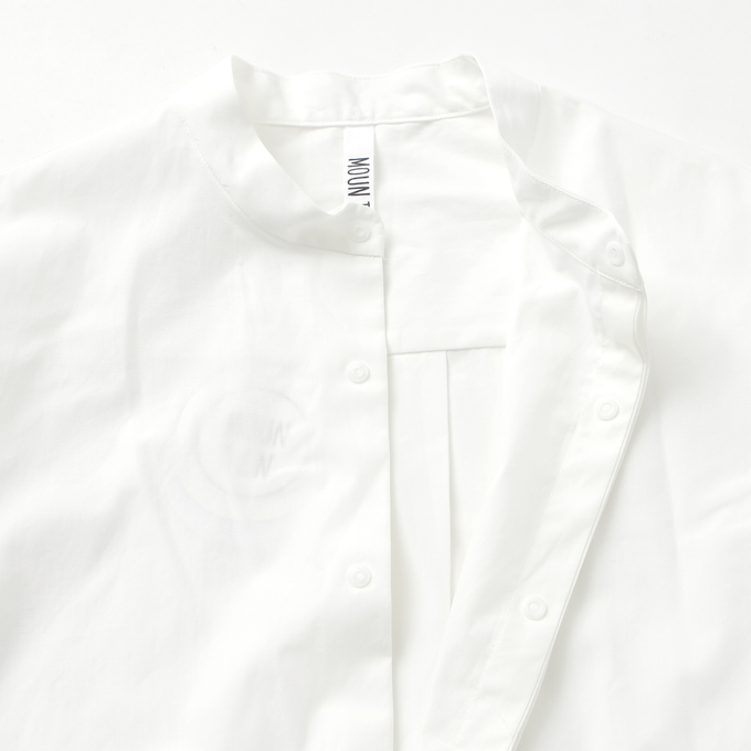 MOUN TEN.<br>マウンテン<br>organic band collar shirt<br>MS27-1303a