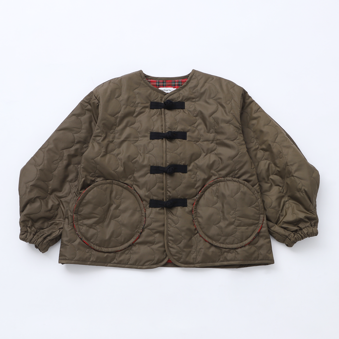 frankygrow <br>フランキーグロウ<br>Wata KUMA GURUGURU QUILTING CHINA BLOUSON<br>24FWOT-115