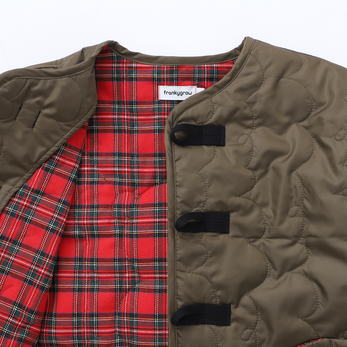 frankygrow <br>フランキーグロウ<br>Wata KUMA GURUGURU QUILTING CHINA BLOUSON<br>24FWOT-115