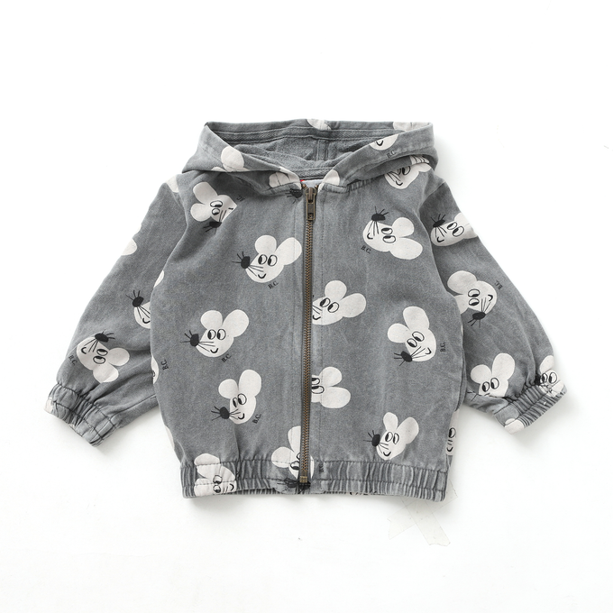 BOBOCHOSES<br>ボボショセス<br>Baby Mouse all over zipped hoodie<br>223AB042