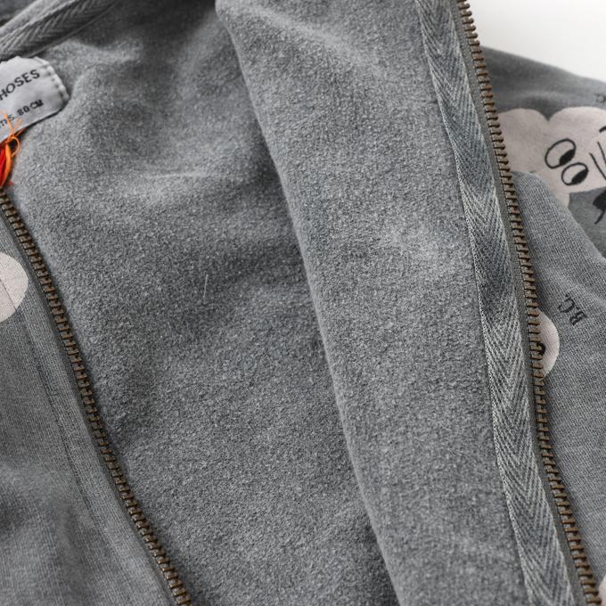 BOBOCHOSESボボショセスBaby Mouse all over zipped hoodie223AB042 BOBOCHOSESボボショセスBaby Mouse all over zipped hoodie223AB042