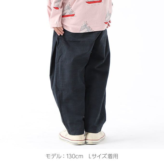 PARK MADE IN KYOTO<br>Side tuck Pants<br>久留米織スラブVer