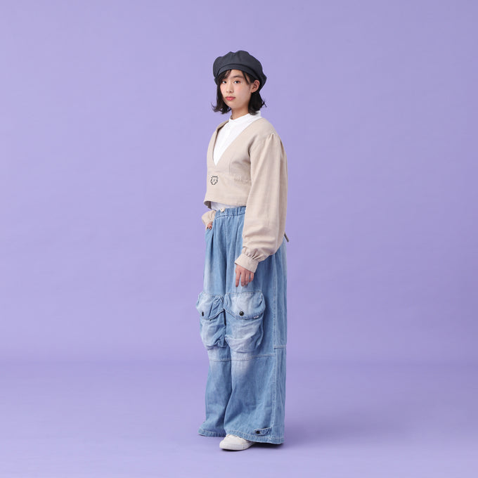 GRIS グリ<br>Buistir gathere shirt<br>GR24AW-SH004