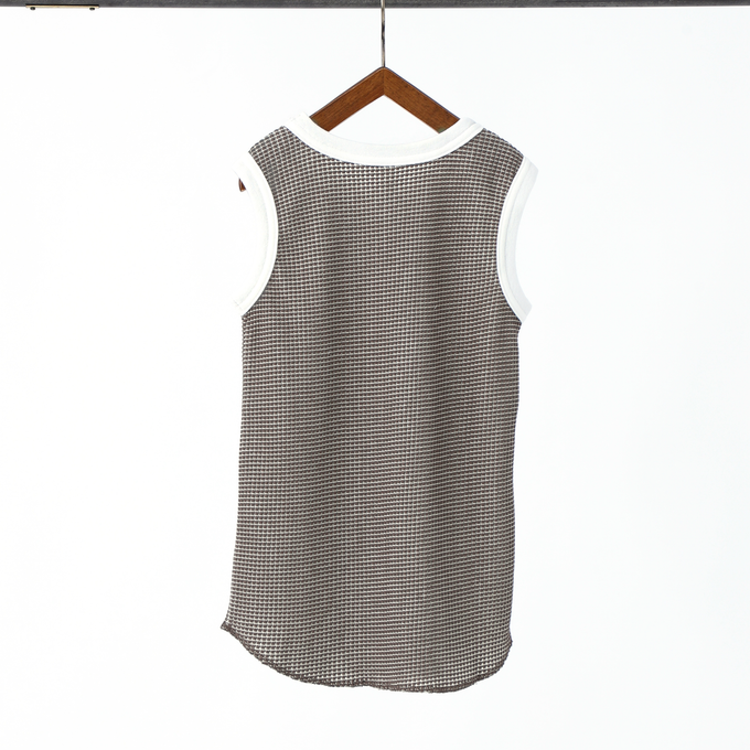 MOUN TEN.マウンテン<br>bicolor waffle tanktop<br>MT48-1315