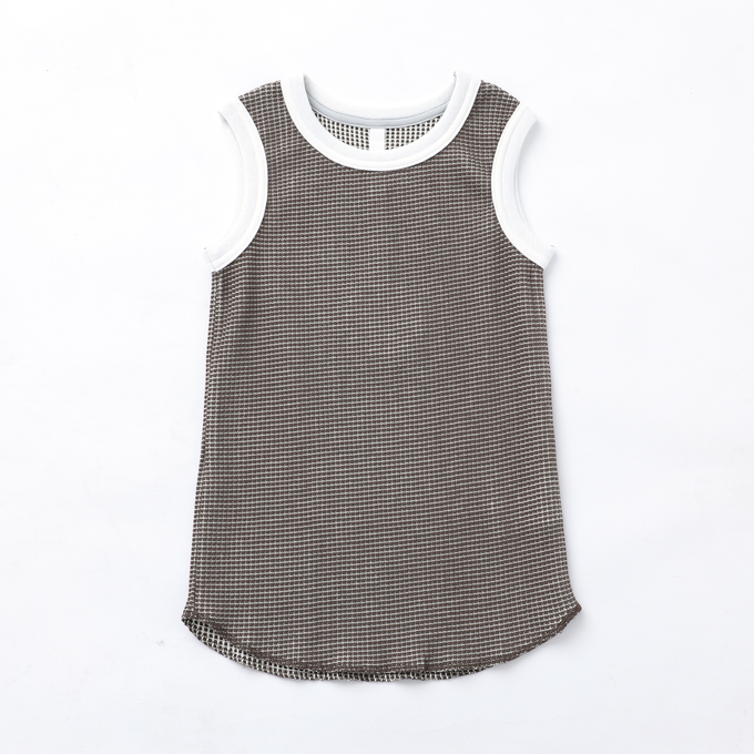 MOUN TEN.マウンテン<br>bicolor waffle tanktop<br>MT48-1315