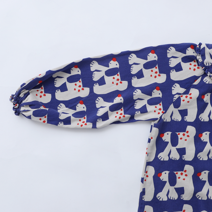 BOBOCHOSES<br>ボボショセス<br>Fairy Dog all over ranglan sleeve woven blouse<br>B224AC029