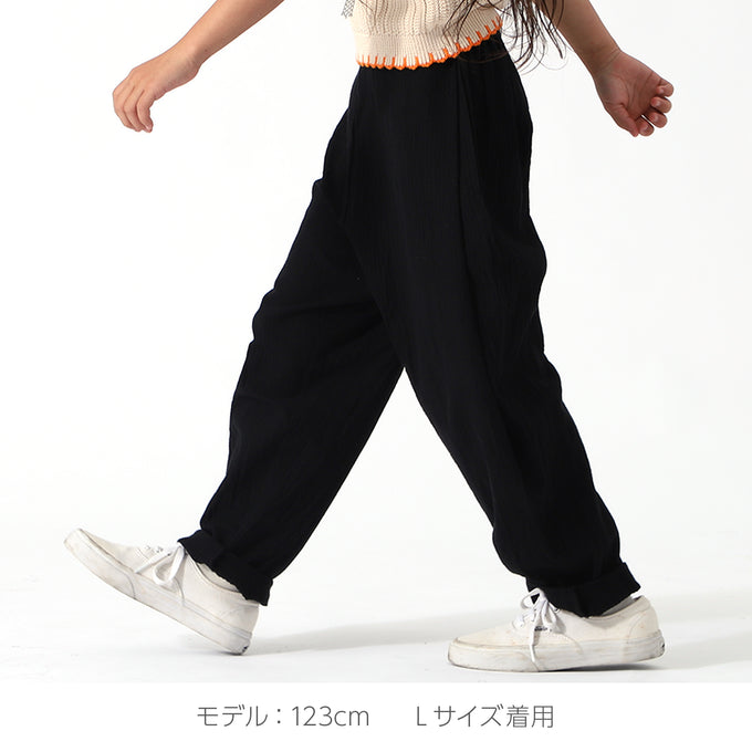 PARK MADE IN KYOTO<br>Side tuck Pants<br>久留米織しじらモデル