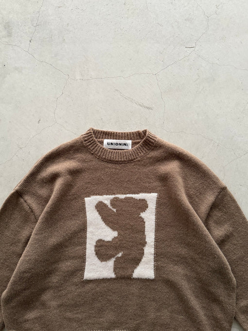 UNIONINI<br>ユニオニーニ<br>【26awご予約9-10月入荷予定】<br>teddybear knit<br>KN-005