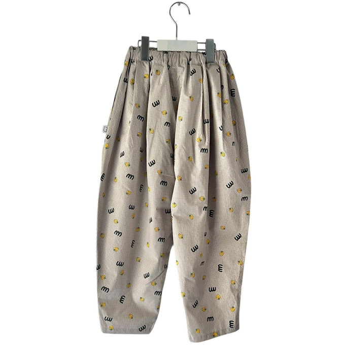 MIN-NANO×frankygrow<br>ミンナノ×フランキーグロウ<br>M&SB PATTERNED TEPERED PANTS<br>MF26SBT-012