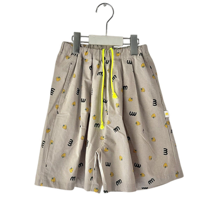 MIN-NANO×frankygrow<br>ミンナノ×フランキーグロウ<br>【26ssご予約】<br>M&SB PATTERNED SHORT PANTS<br>MF26SBT-013