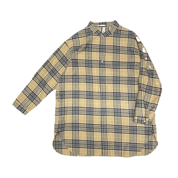 MOUN TEN. <br>マウンテン<br>check flannel long shirt(organic cotton)<br>MS38-1822a