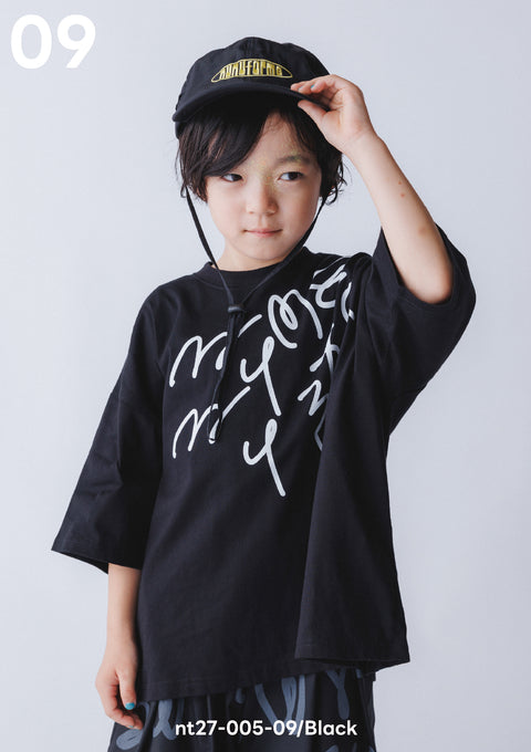 NUNUFORME<br> ヌヌフォルム<br>【27ssご予約 2月入荷予定】<br>うねうねロゴT<br>nt27-005-09