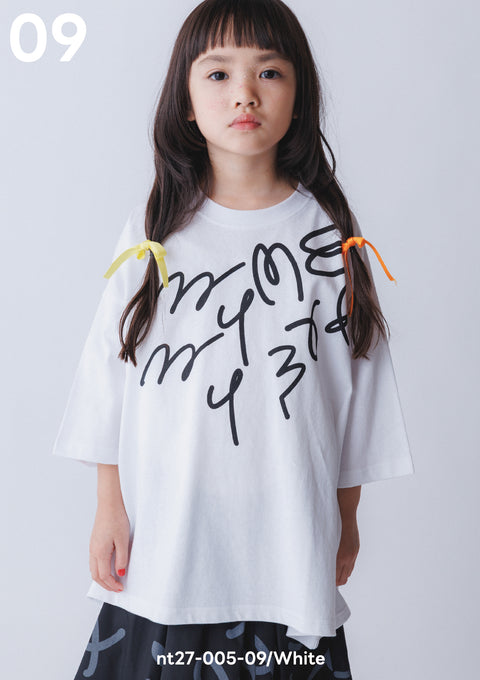 NUNUFORME<br> ヌヌフォルム<br>【27ssご予約 2月入荷予定】<br>うねうねロゴT<br>nt27-005-09