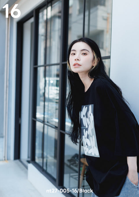 NUNUFORME<br> ヌヌフォルム<br>【27ssご予約 2月入荷予定】<br>フラワーペイントT<br>nt27-005-16