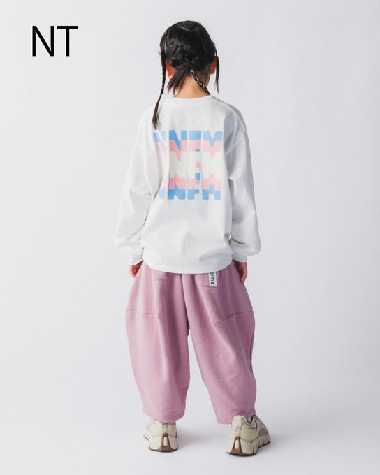 NUNUFORME<br> ヌヌフォルム<br>【26awご予約 8月入荷予定】<br>トリコロールロゴ ロングスリーブT<br>nt26-007-05