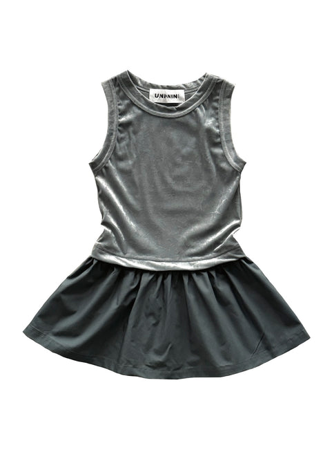 UNIONINI<br>ユニオニーニ<br>【26awご予約8-9月入荷予定】<br>velours tank top dress<br>OP-101