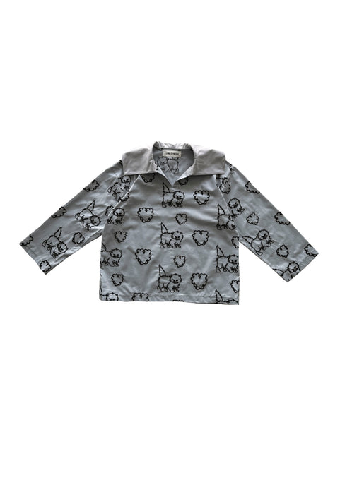 UNIONINI<br>ユニオニーニ<br>【27ssご予約】<br>cat & heart pullover<br>PO-026