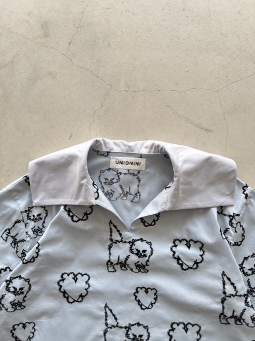 UNIONINI<br>ユニオニーニ<br>【27ssご予約】<br>cat & heart pullover<br>PO-026