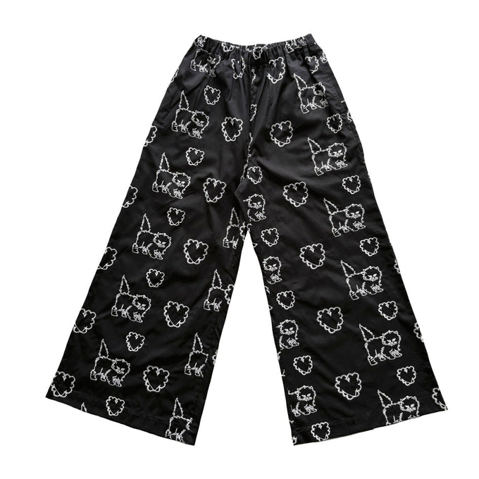 UNIONINI<br>ユニオニーニ<br>【27ssご予約】<br>cat & heart long pants<br>PT-120