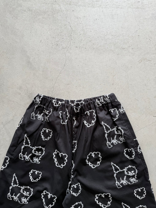 UNIONINI<br>ユニオニーニ<br>【27ssご予約】<br>cat & heart long pants<br>PT-120