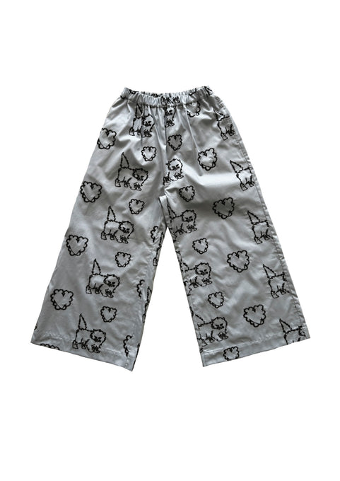 UNIONINI<br>ユニオニーニ<br>【27ssご予約】<br>cat & heart long pants<br>PT-120