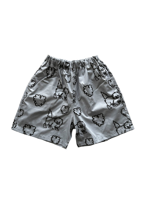 UNIONINI<br>ユニオニーニ<br>【27ssご予約】<br>cat & heart short pants<br>PT-121