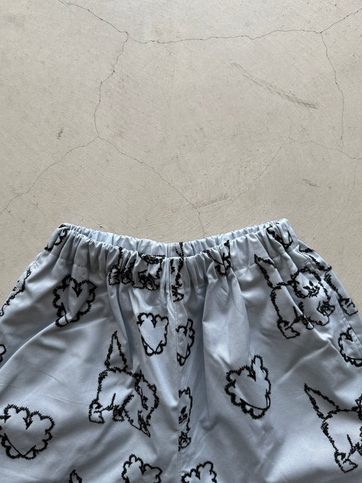 UNIONINI<br>ユニオニーニ<br>【27ssご予約】<br>cat & heart short pants<br>PT-121