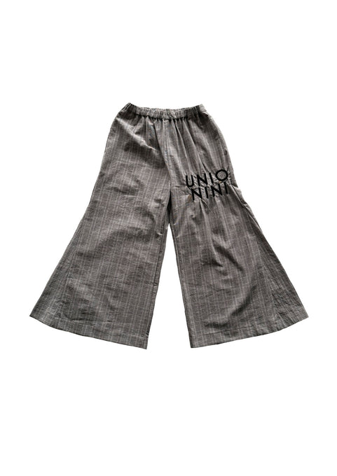 UNIONINI<br>ユニオニーニ<br>【26awご予約9-10月入荷予定】<br>checked flare long pants<br>PT-128