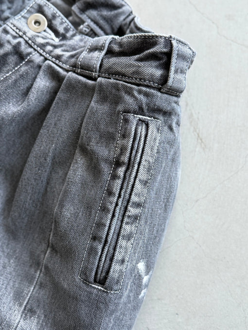 UNIONINI<br>ユニオニーニ<br>【26awご予約8-9月入荷予定】<br>tuck big jeans<br>PT-130