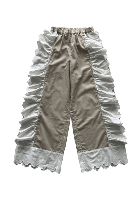 UNIONINI<br>ユニオニーニ<br>【27ssご予約】<br>teddy lace long pants<br>PT-135-1