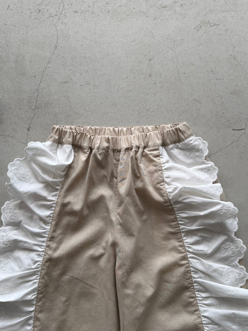 UNIONINI<br>ユニオニーニ<br>【27ssご予約】<br>teddy lace long pants<br>PT-135-1