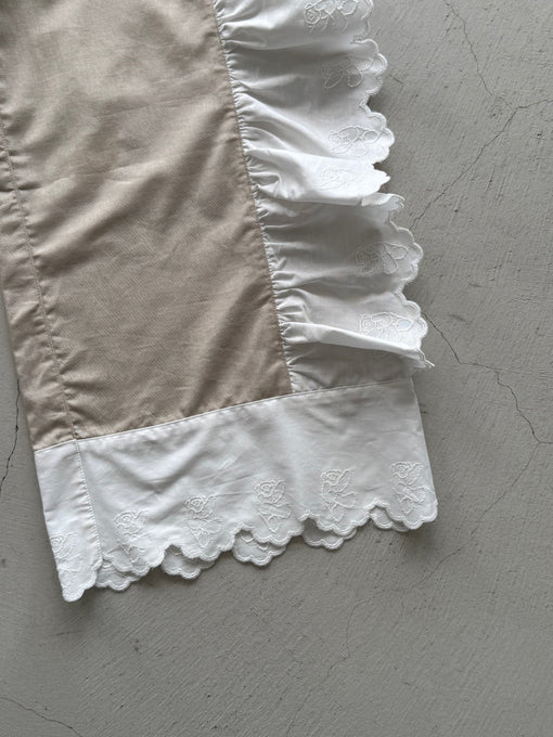 UNIONINI<br>ユニオニーニ<br>【27ssご予約】<br>teddy lace long pants<br>PT-135-1