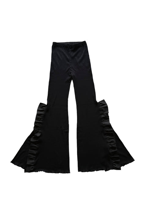 UNIONINI<br>ユニオニーニ<br>【27ssご予約】<br>rib frill bell bottom<br>PT-136